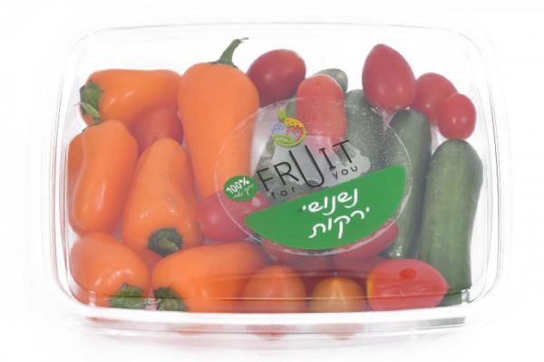 נשנושי ירקות - קופסה מלבנית